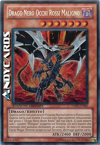 Drago nero occhi - rossi, maligno