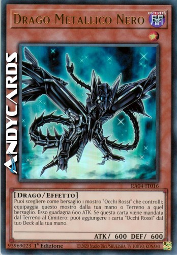Drago metallico nero black - drago,